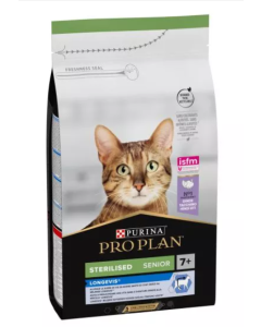 Purina Pro Plan Gatto Senior 7+ Sterilizzato Longevis con Tacchino Crocchette 1,4 kg