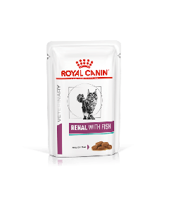 Royal Canin V-Diet Gatto Adult Renal Fettine di Pesce in Salsa Gravy Busta 85 gr