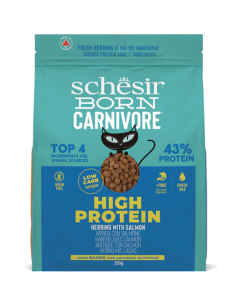 Schesir Born Carnivore Gatto Adult Aringa con Salmone Crocchette