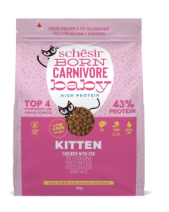 Schesir Born Carnivore Baby Kitten Pollo e Uova Crocchette