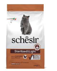 Schesir Gatto Adult Sterilized&Light con Pollo Crocchette