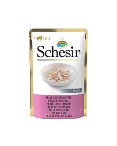 Schesir Gatto Adulto Filetti di Pollo con Prosciutto in Gelatina Busta 85 gr