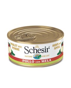 Schesir Gatto Adulto Pollo con Mela in Acqua di Cottura Lattina 75 gr