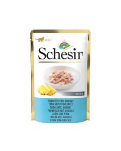 Schesir Gatto Adulto Tonnetto con Ananas in Gelatina Busta 85 gr