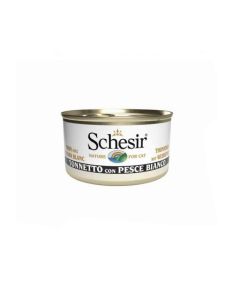 Schesir Gatto Adulto Tonnetto con Pesce Bianco in Gelatina Lattina 85 gr