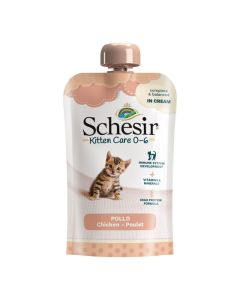 Schesir Gatto Kitten Pollo in Crema Busta con Tappo 150gr 