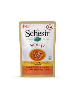 Schesir Gatto Soup con Tonnetto Selvaggio e Papaya Busta 85 gr