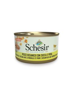 Schesir Salad Pokè Gatto Adulto Pesce Oceanico con Zucca e Pera in Salsa Lattina 85 gr 