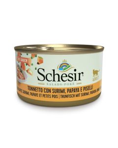 Schesir Salad Pokè Gatto Adulto Tonnetto e Surimi con Papaya e Piselli in Salsa Lattina 85 gr