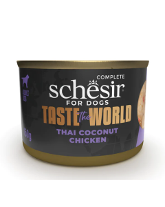 Schesir Taste The World Cane Adult Thai Coconut Chicken Lattina 150 gr