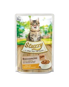 Stuzzy Gatto Adulto Bocconcini con Pollo in Gelatina Busta 85 gr