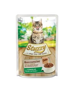 Stuzzy Gatto Adulto Bocconcini con Coniglio in Gelatina Busta 85 gr