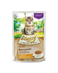 Stuzzy Gatto Sterilizzato Bocconcini con Pollo in Salsa Busta 85 gr