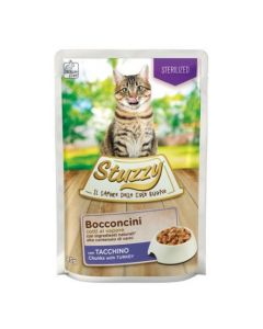 Stuzzy Gatto Sterilizzato Bocconcini con Tacchino in Salsa Busta 85 gr