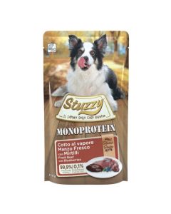 Stuzzy Monoproteico Cane Adult Manzo con Mirtilli Busta 150 gr