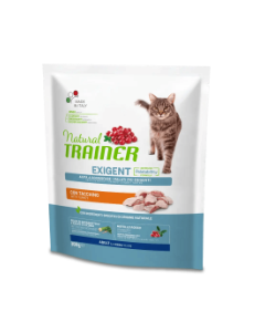 Natural Trainer Gatto Adult Exigent al Tacchino Crocchette 300 gr