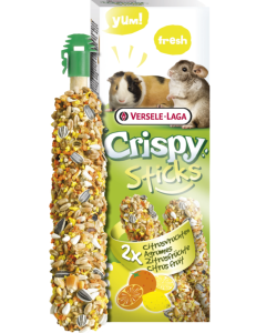 Versele-Laga Crispy Sticks Cavie e Chinchillà Agrumi 2 pz 110 gr