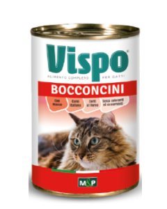 Vispo Gatto Bocconcini con Manzo Lattina 415 gr