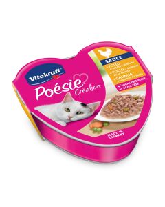 Vitakraft Poesie Creation Sauce Gatto Adulto Pollo e Verdure in Salsa Vaschetta 85 gr