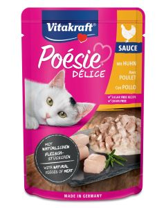 Vitakraft Poesie Delice Sauce Gatto Adulto Filetto di Pollo in Salsa Busta 85 gr