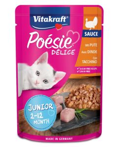 Vitakraft Poesie Delice Sauce Gatto Junior Tacchino in Salsa Busta 85 gr