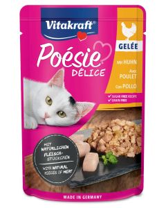 Vitakraft Poesie Delice Gelée Gatto Adulto Filetto di Pollo in Gelatina Busta 85 gr