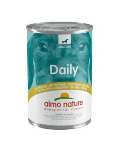 Almo Nature Daily Cane Adult Patè con Bocconcini Tacchino Lattina 400 gr