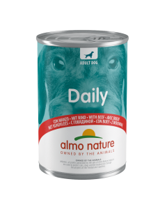 Almo Nature Daily Cane Adult Patè con Bocconcini Manzo Lattina 400 gr