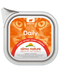 Almo Nature Daily Gatto Adulto Paté con Manzo Vaschetta 100 gr