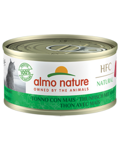 Almo Nature HFC Natural Gatto Adulto Tonno con Mais Lattina 70 gr