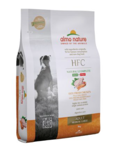 Almo Nature HFC Cane Adult Medium e Large Monoproteico con Pollo Crocchette 8kg