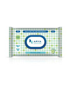 Arya Salviette Detergenti Aloe Confezione da 40 pezzi