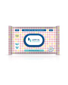 Arya Salviette Detergenti Talco Confezione da 40 pezzi