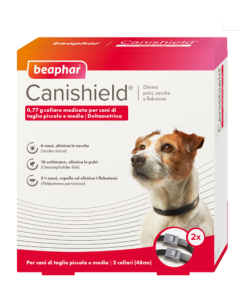 Beaphar Canishield 2 Collari per Cane Piccolo e Medio 48 cm