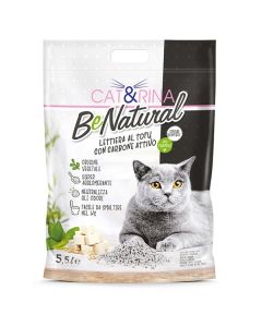 Cat&Rina Benatural Lettiera Al Tofu Carboni Attivi 5,5 lt