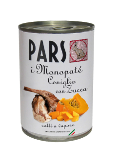 Dieta Pars Monopatè Coniglio con Zucca Lattina 405 gr