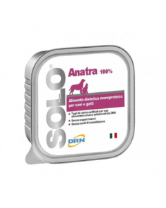 Drn Solo Cane e Gatto Monoproteico di Anatra Vaschetta 100 gr