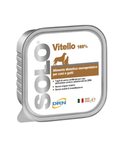 Drn Solo Cane e Gatto Monoproteico di Vitello Vaschetta 100 gr