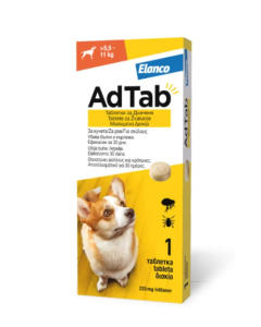 AdTab Cane 5,5-11 kg Antiparassitario 3 Compresse Masticabili