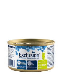 Exclusion Mediterraneo Monoproteico Gatto Adulto Pollo Lattina 85 gr