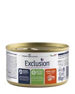 Exclusion Monoprotein Diet Gatto Intestinal Maiale e Riso Patè Lattina 85 gr