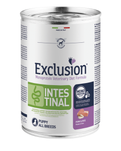 Exclusion Monoprotein Diet Puppy All Breeds Intestinal Maiale e Riso 400  gr