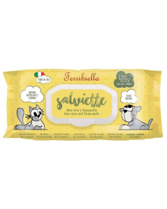 Ferribiella Salviette Detergenti Aloe e Camomilla 40 pz