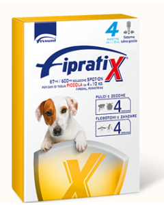 Fipratix Spot On per Cani 4-10 kg 4 Pipette