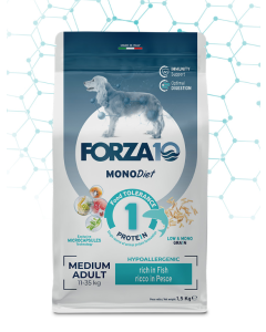 Forza10 MonoDiet Cane Adult Medium con Pesce Crocchette