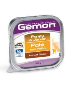 Gemon Cane Puppy & Junior Patè con Pollo Vaschetta 300 gr