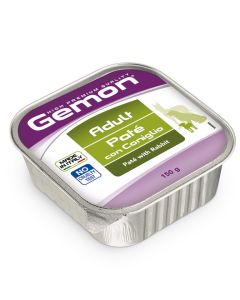 Gemon Cane Adult Patè con Coniglio Vaschetta 150 gr