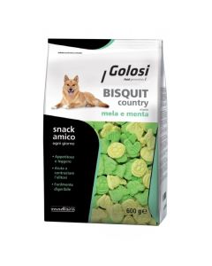 Golosi Cane Bisquit Country Snack Mela e Menta 600 gr