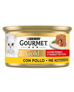 Purina Gourmet Gold Cuore Morbido Gatto Adulto Pollo Lattina 85 gr