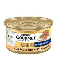 Gourmet Gold Mousse Gatto Adulto Tacchino Lattina 85 gr